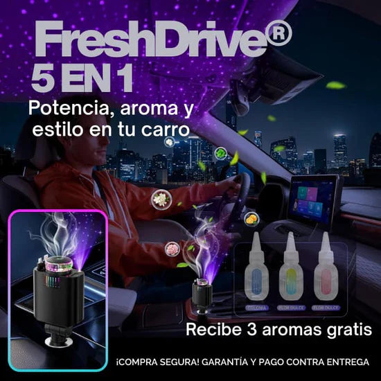 FreshDrive-“Cargador, aroma, luz y bienestar en cada viaje”💨
