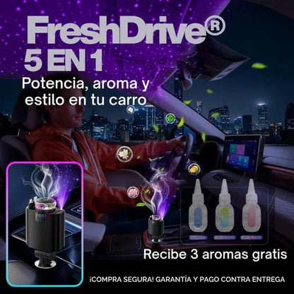 FreshDrive-“Cargador, aroma, luz y bienestar en cada viaje”💨
