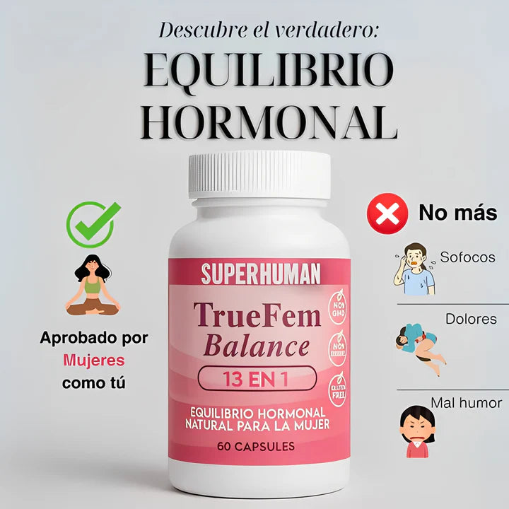 True Fem Vitamin | Multivitamínico 13 en 1 para el Equilibrio Femenino