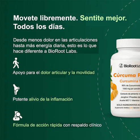 Cápsulas de cúrcuma (1000 mg)