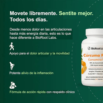 Cápsulas de cúrcuma (1000 mg)