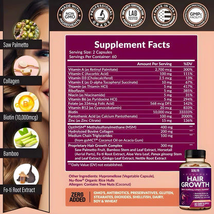 VITAMINAS PARA EL CABELLO - HAIR GROWTH