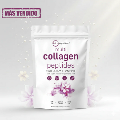 Péptidos multicolágenos + biotina y ácido hialurónico