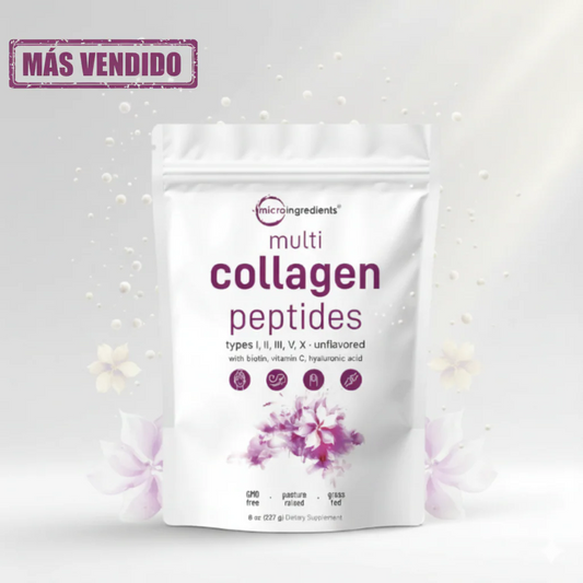 Péptidos multicolágenos + biotina y ácido hialurónico