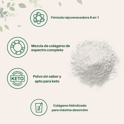 Péptidos multicolágenos + biotina y ácido hialurónico